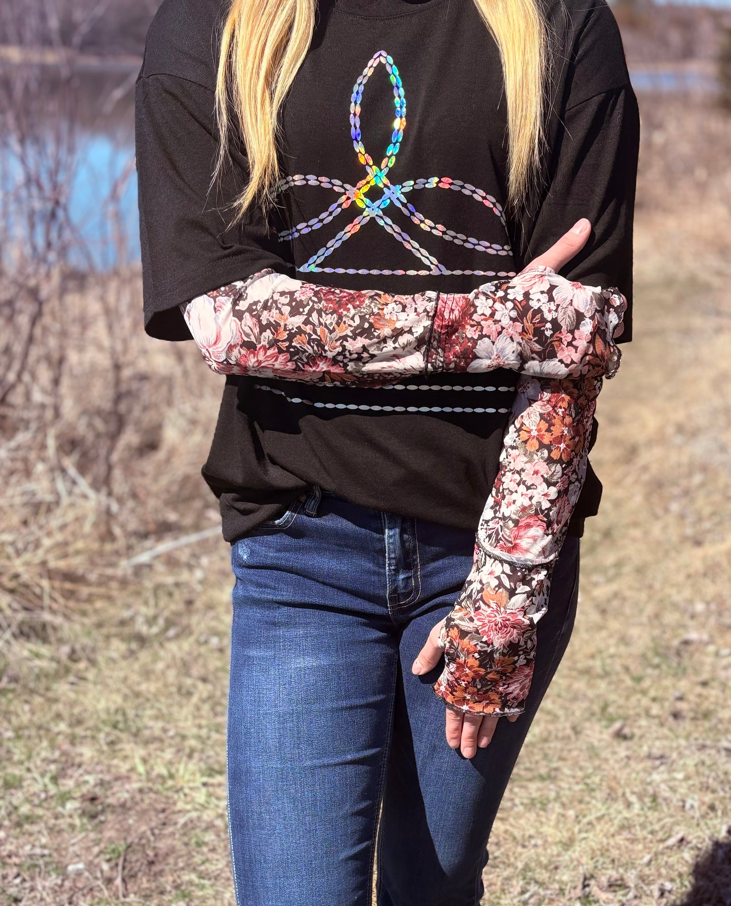 Cowgirl Garden Mesh top