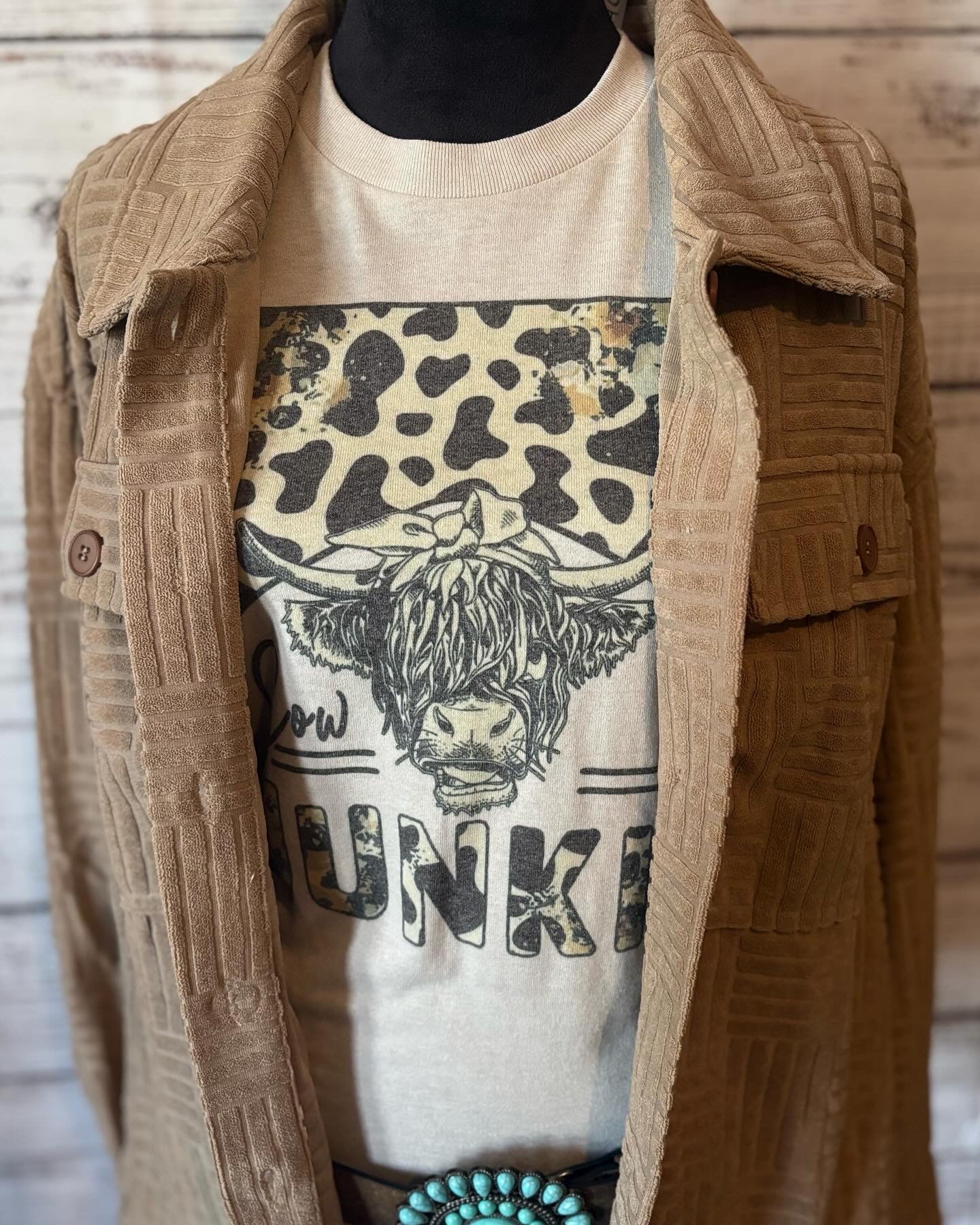 Rustic Ranch textured Shacket