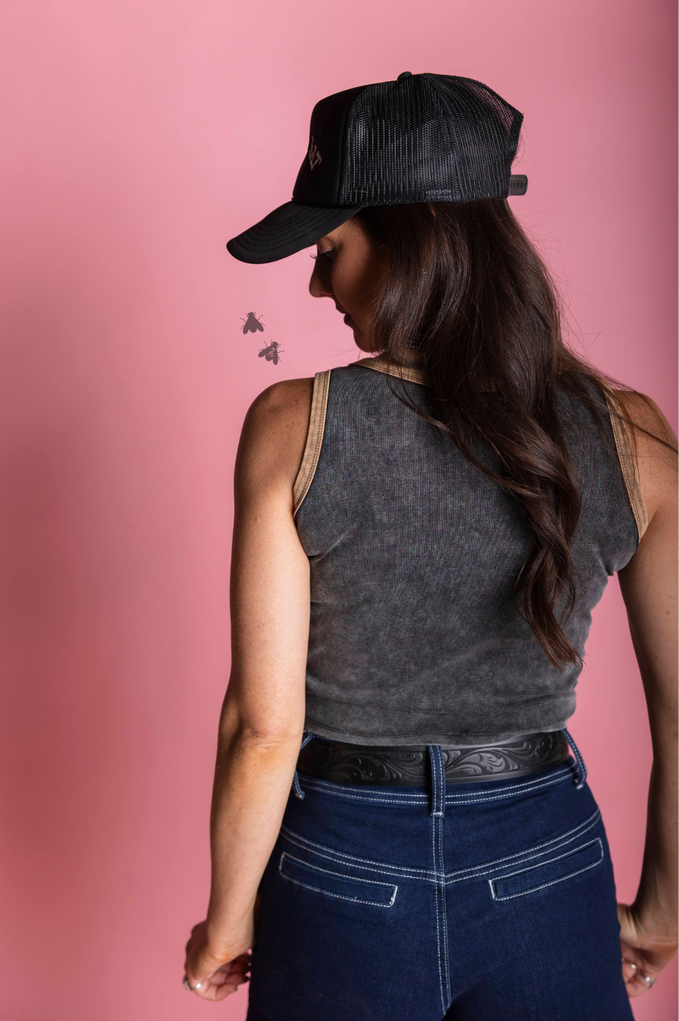 COLLAGE COWBOY TANK