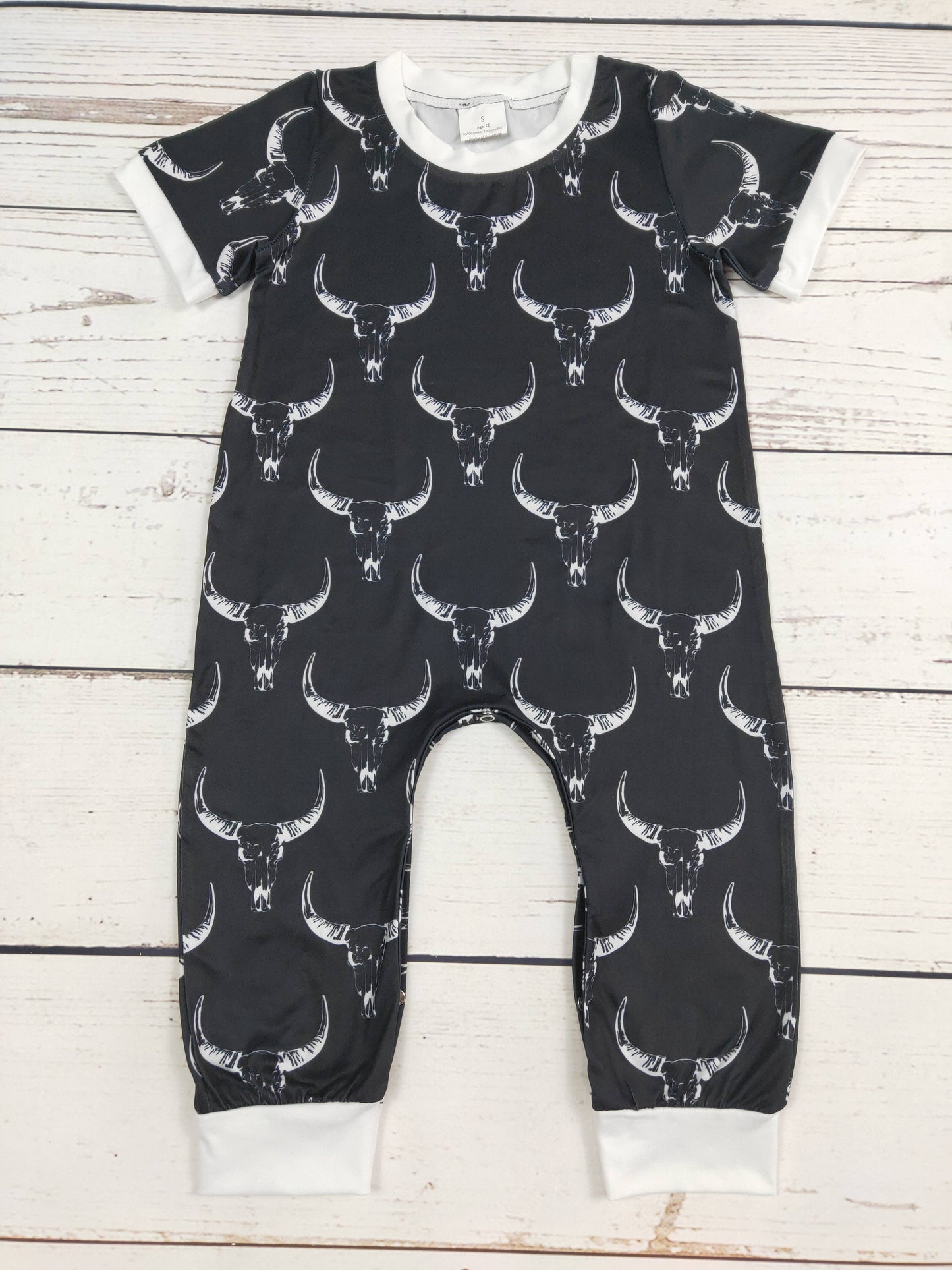 Black Cows Romper