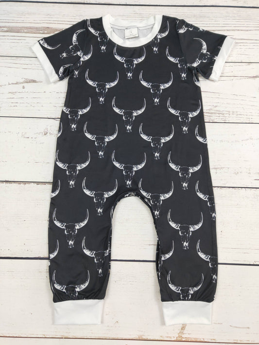 Black Cows Romper