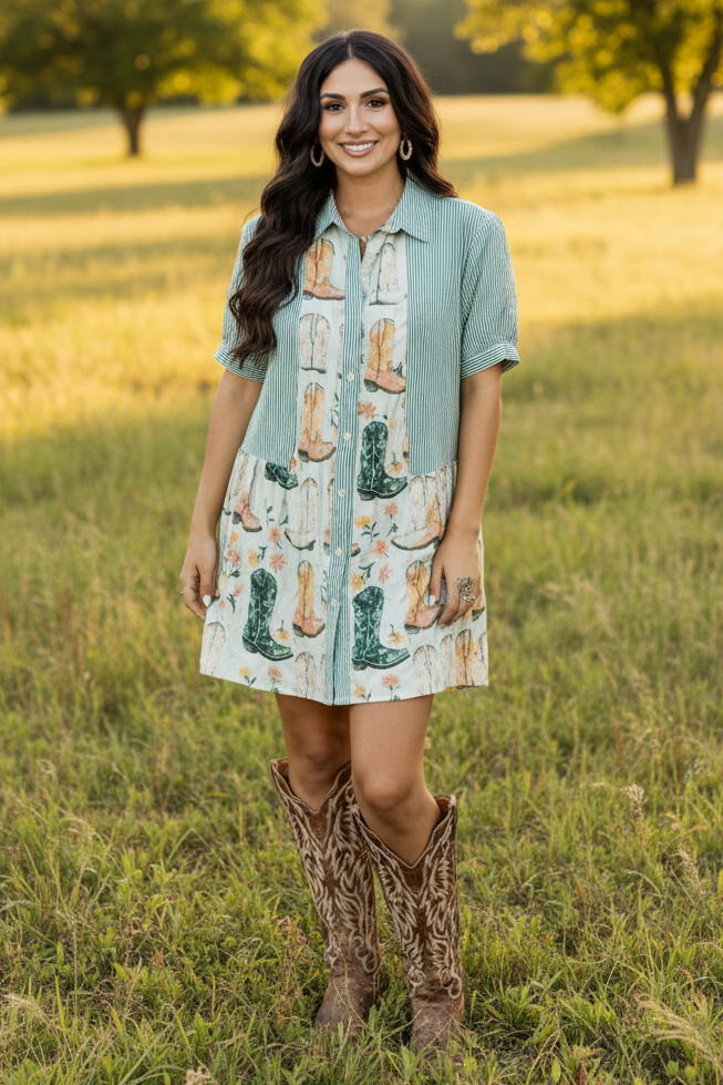 Head over boots dress