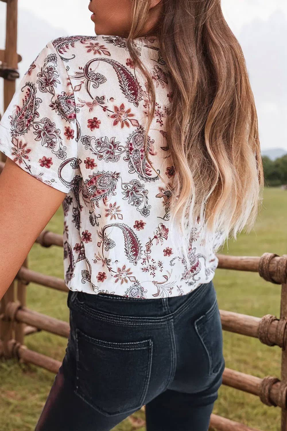 Vintage Paisley T Shirt