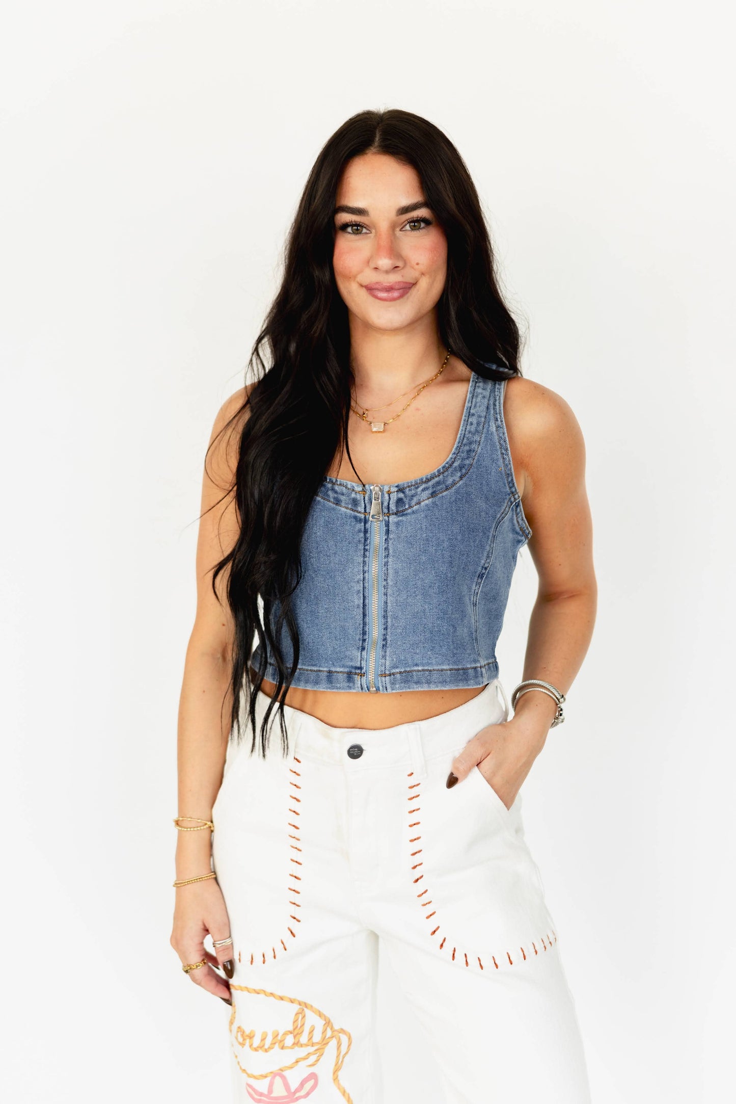 “Zip me up Sweetheart” Cowgirl vest