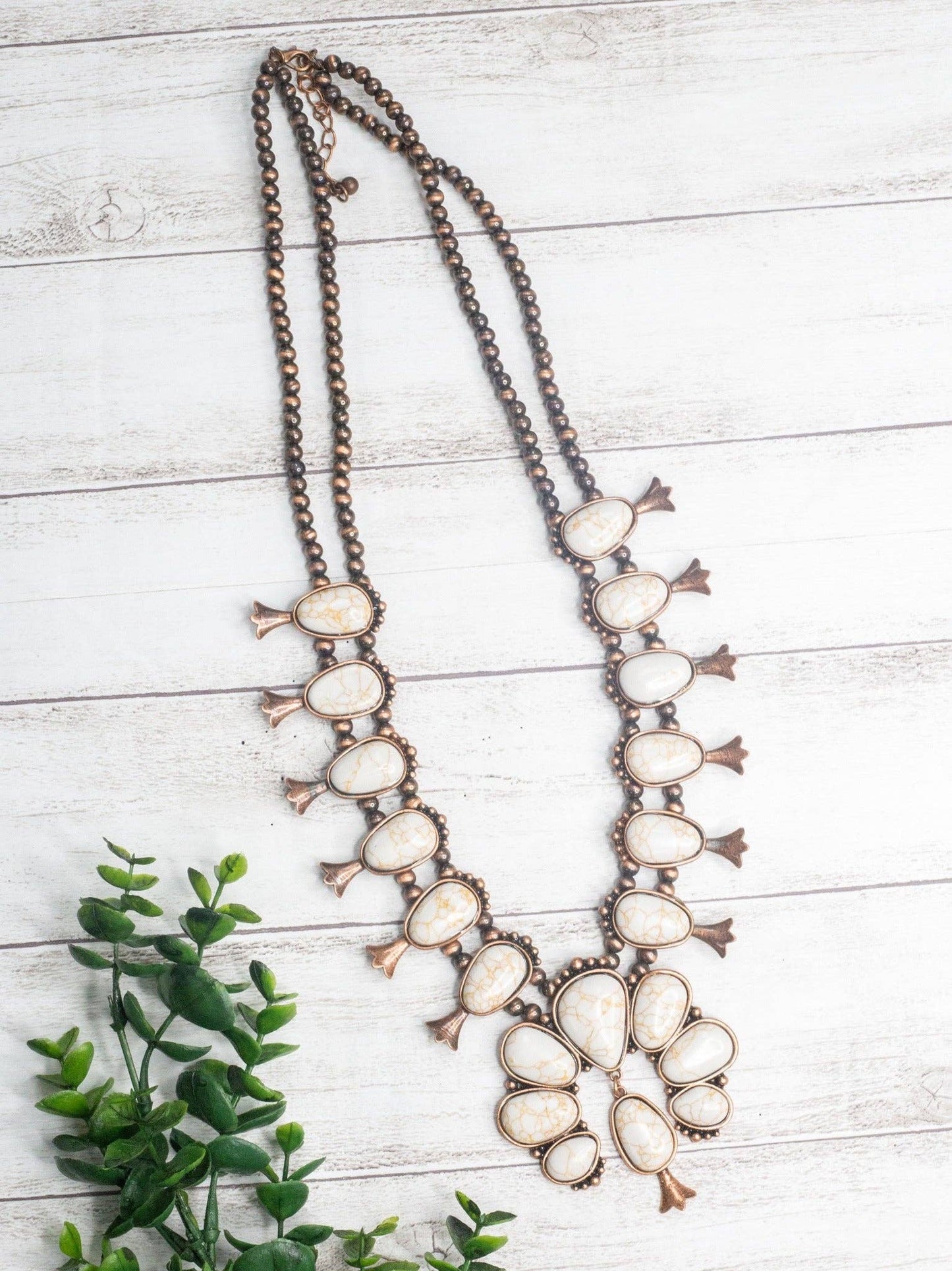 She Can't Be Tamed White Copper Necklace