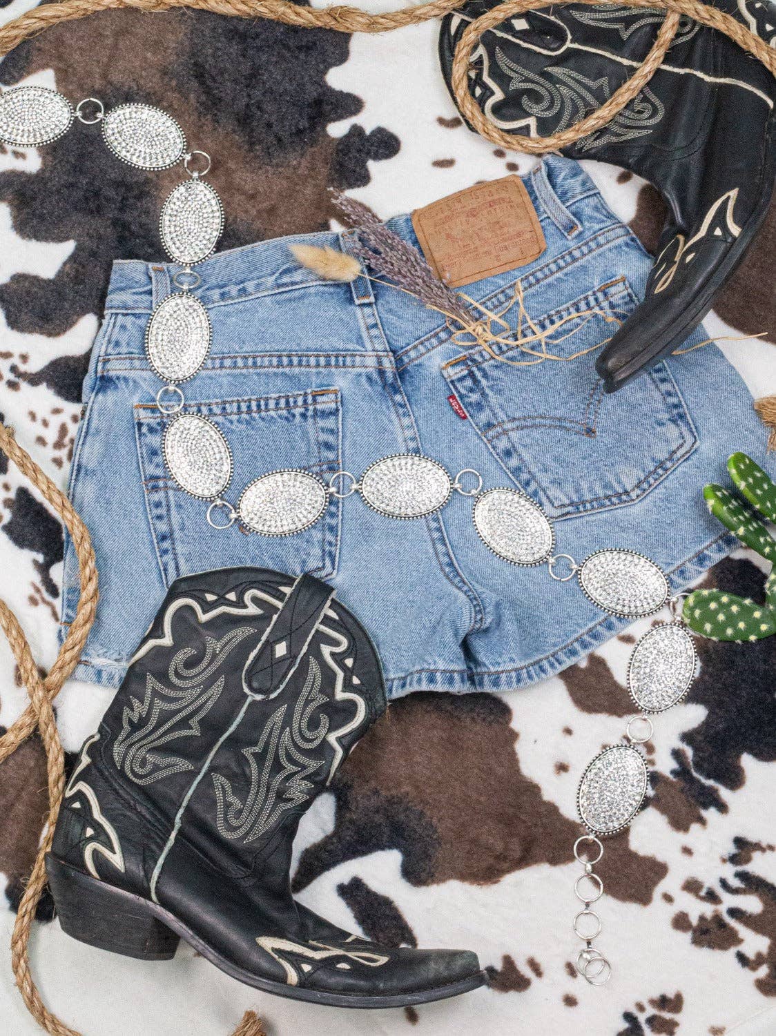 A Weekend In Dallas Crystal Concho Belt