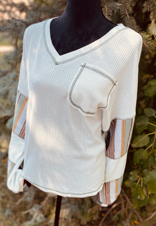 Vintage Wrangler waffle knitted top