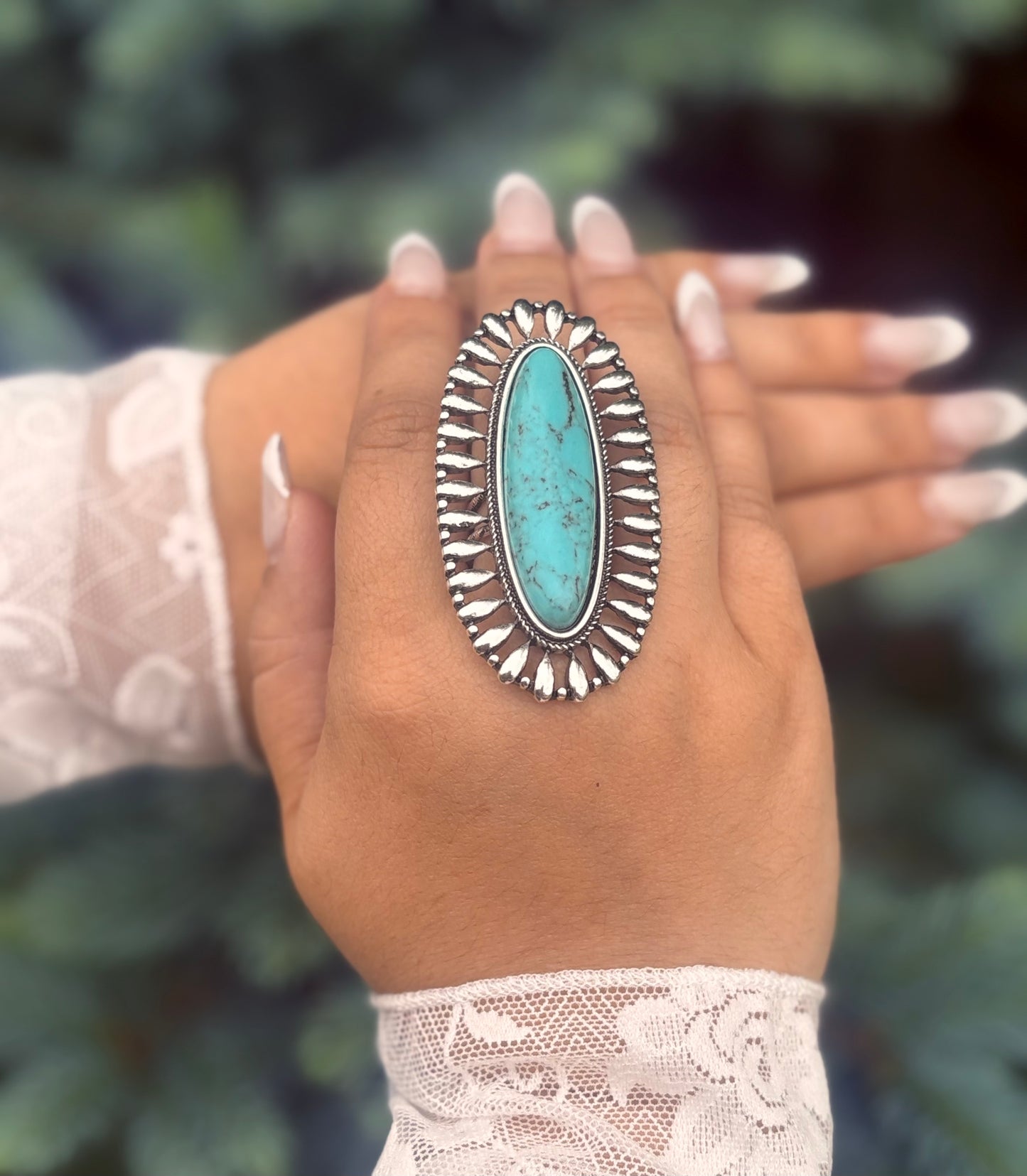 Cowgirl Halo Oversized Stone Ring