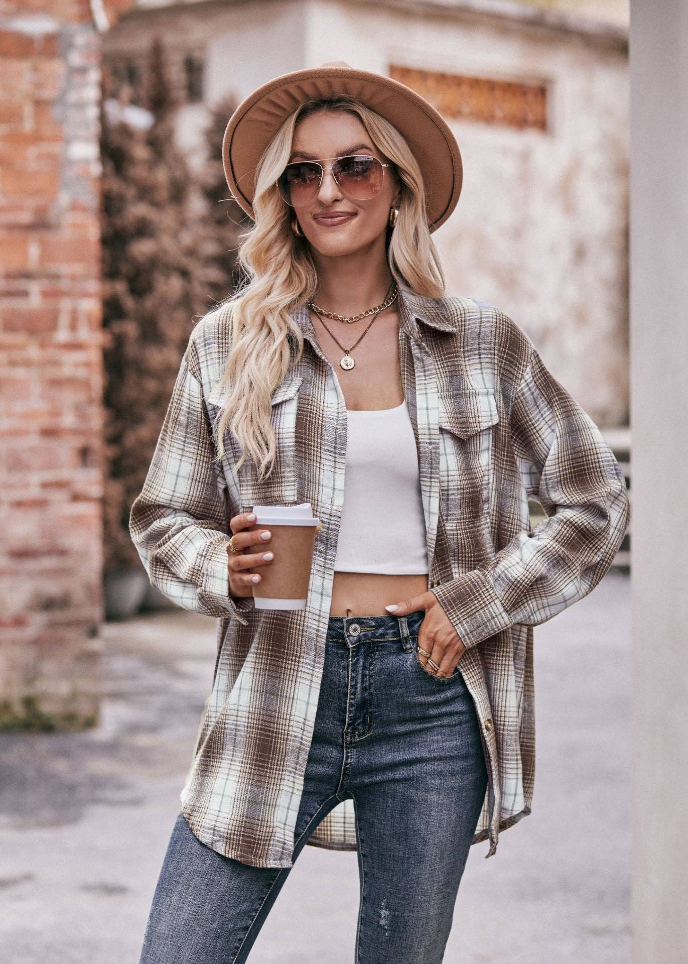 Coffee Vibes flannel