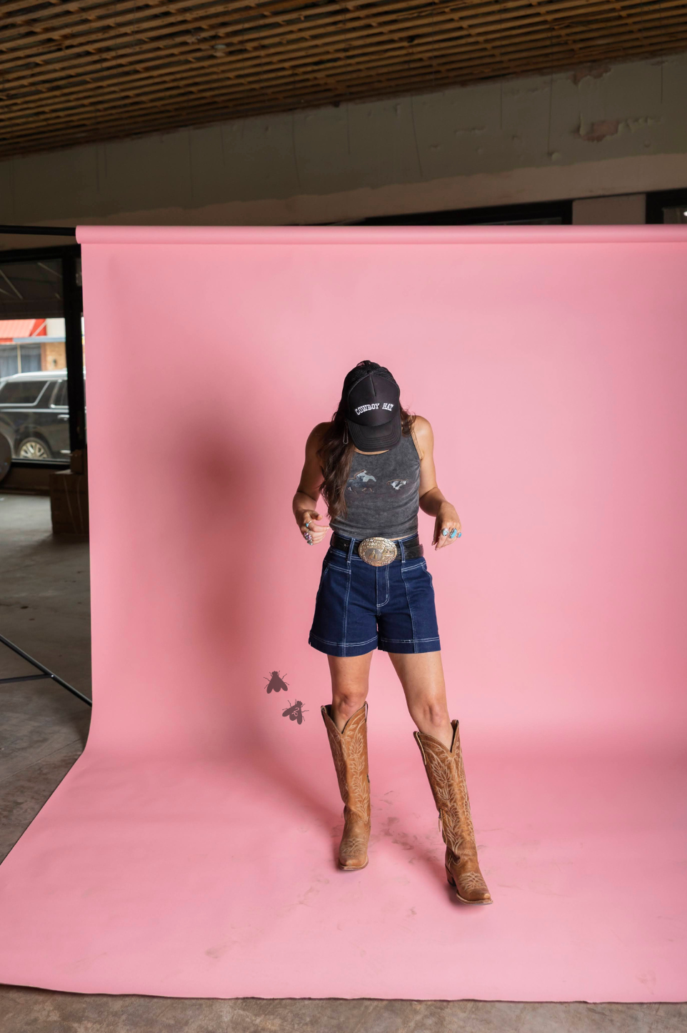 COLLAGE COWBOY TANK