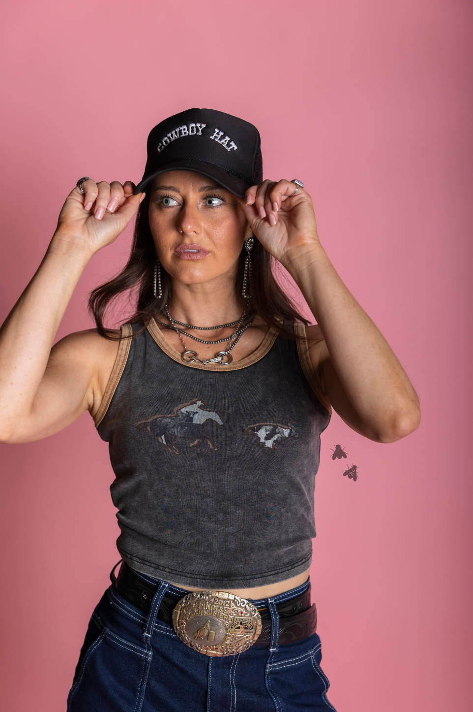 COLLAGE COWBOY TANK