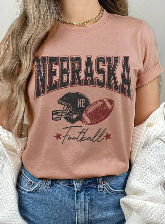 NEBRASKA FOOTBALL TEE