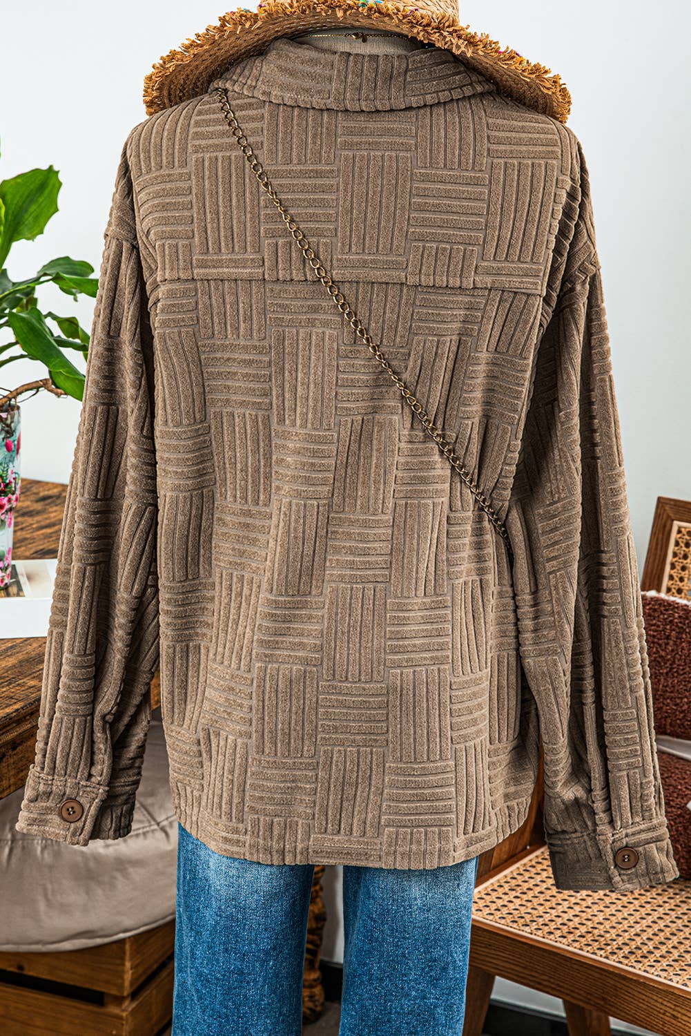 Rustic Ranch textured Shacket